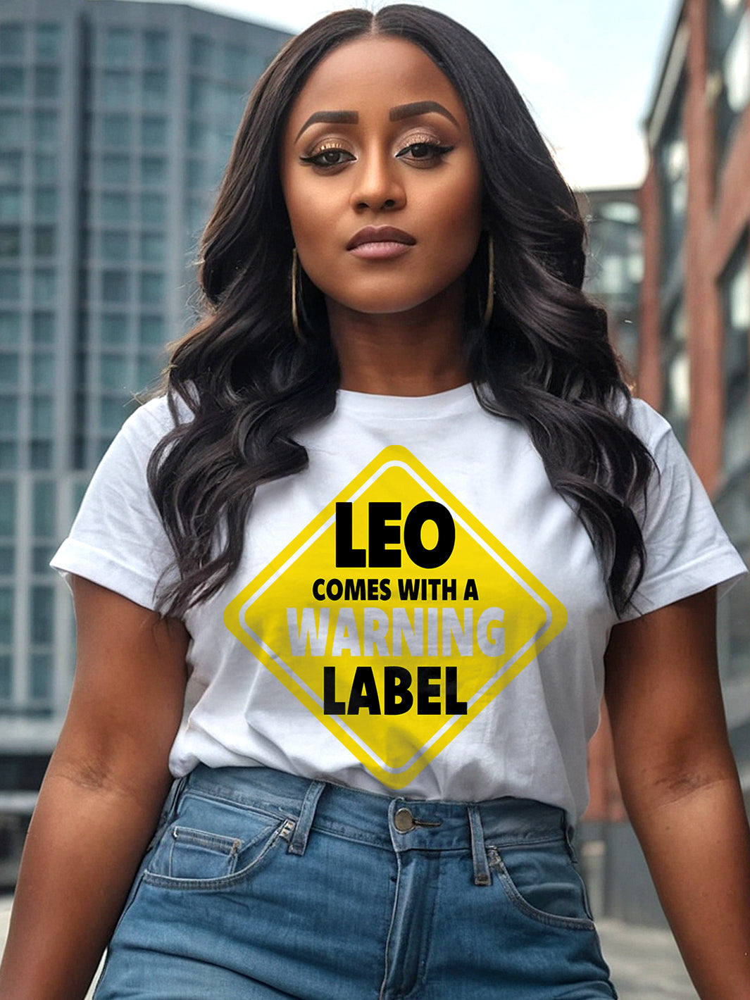 LEO COMES WITH A WARNING LABEL T-SHIRT