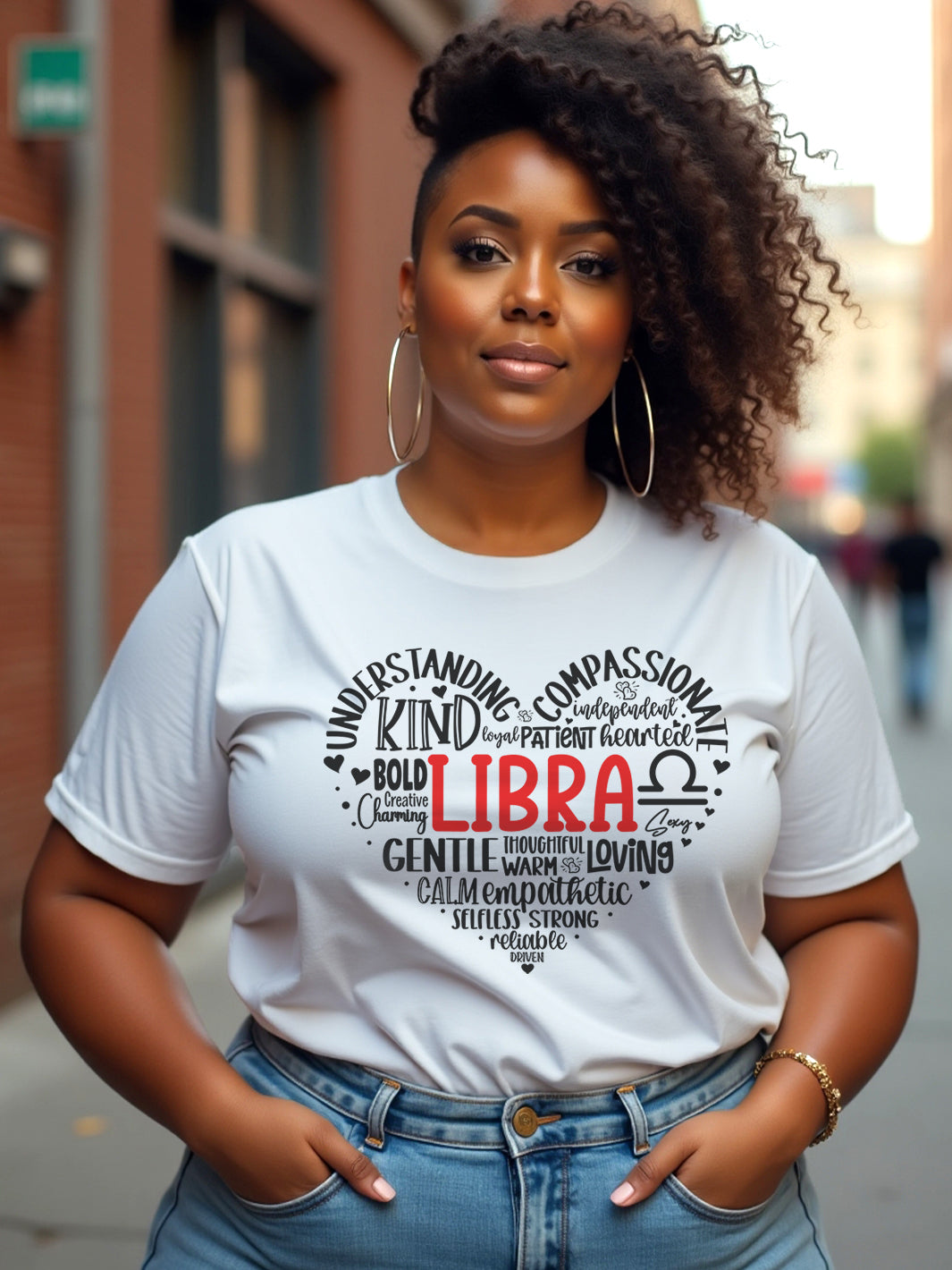 LIBRA TRAITS HEART T-SHIRT