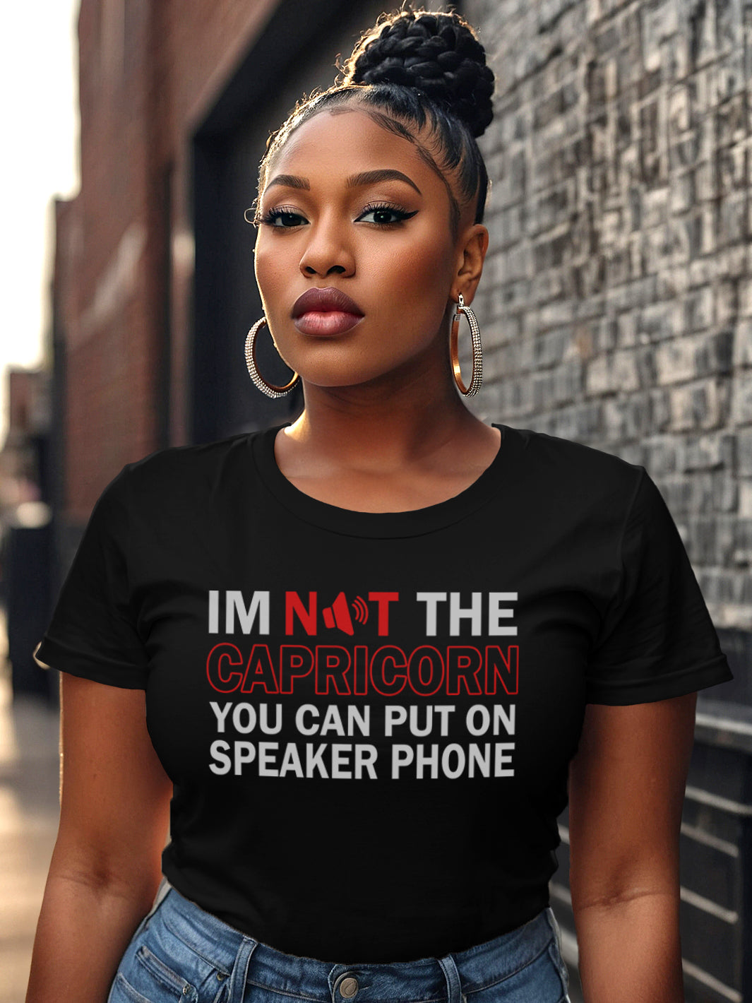 CAPRICORN NOT ON SPEAKER PHONE T-SHIRT