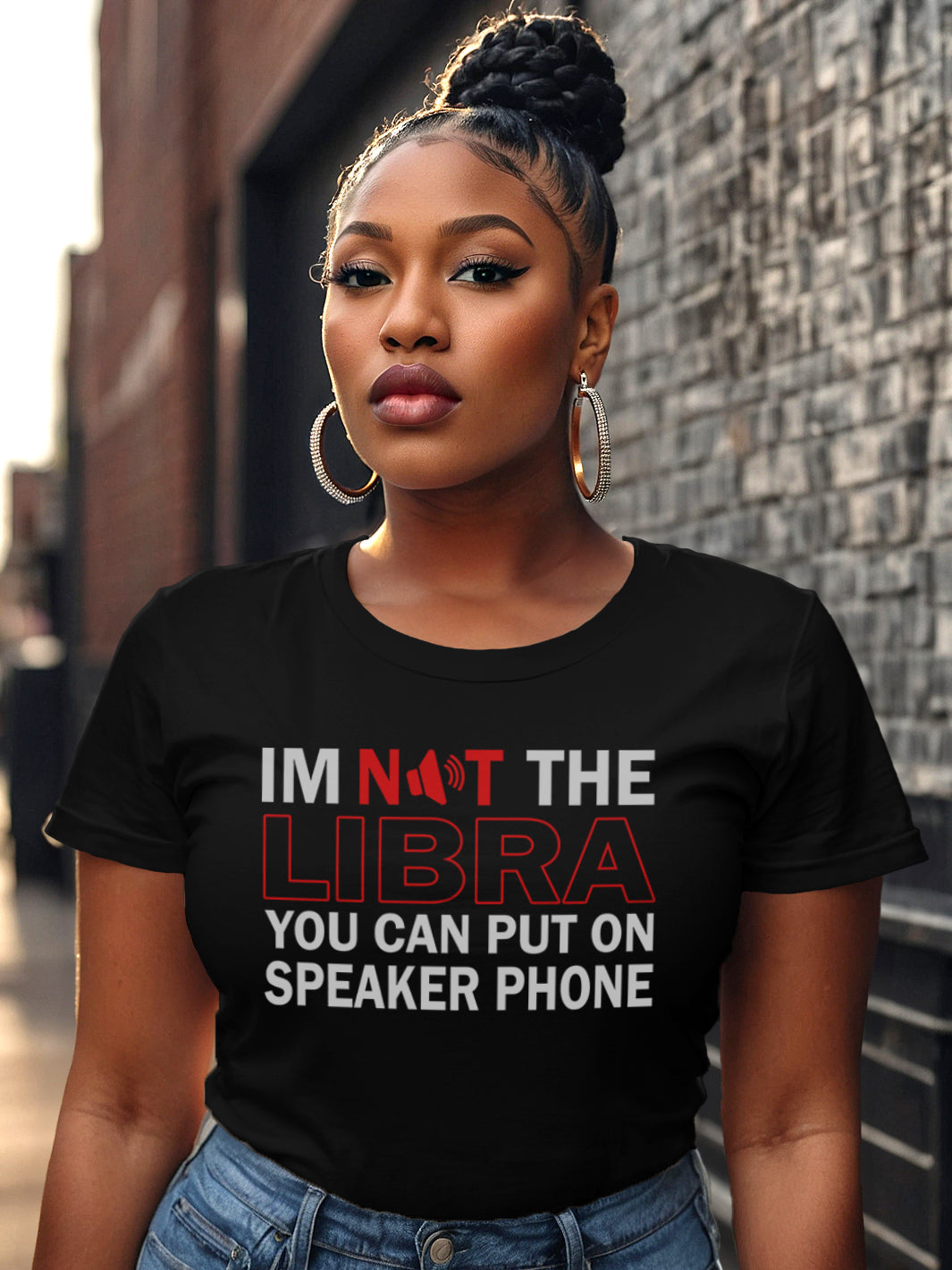 LIBRA NOT ON SPEAKER PHONE T-SHIRT