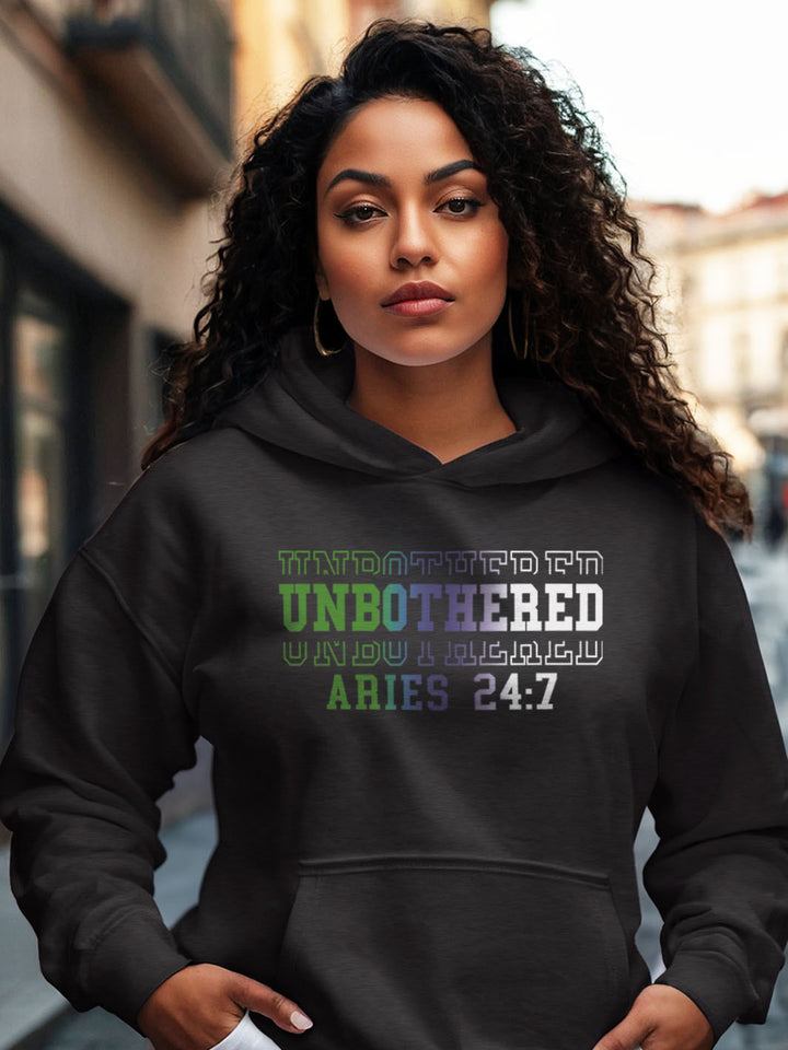 UNBOTHERED ARIES HOODIE | No Time for Tired