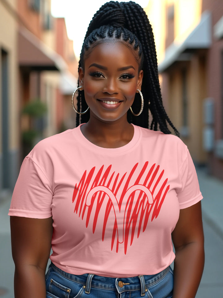 Aries Heart Symbol T-Shirt | Aries Bold Astrology Graphic Tee