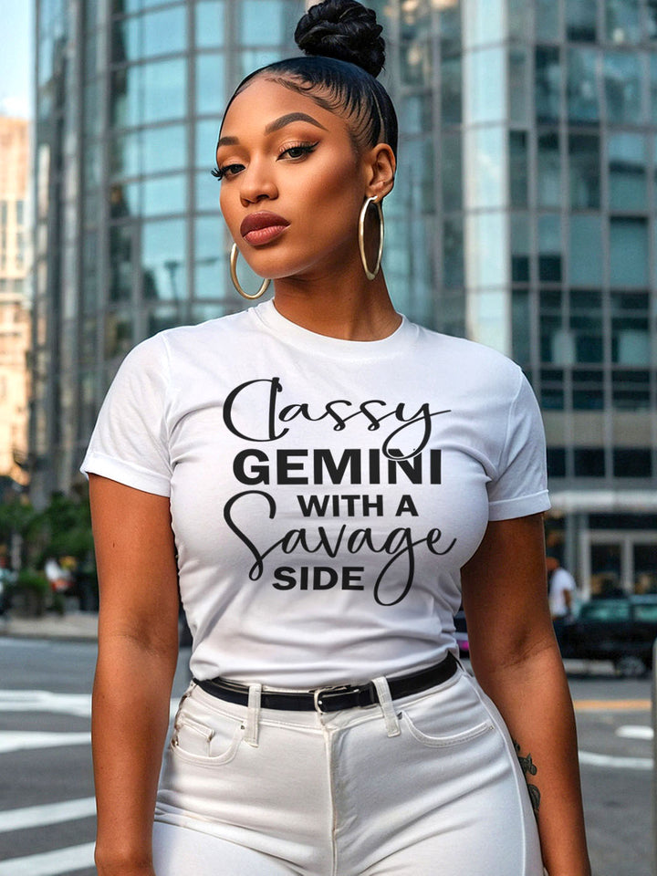 CLASSY GEMINI WITH A SAVAGE SIDE T-SHIRT