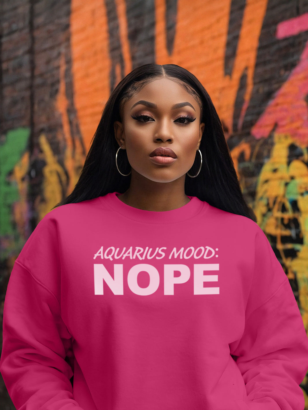 AQUARIUS MOOD: NOPE SWEATSHIRT
