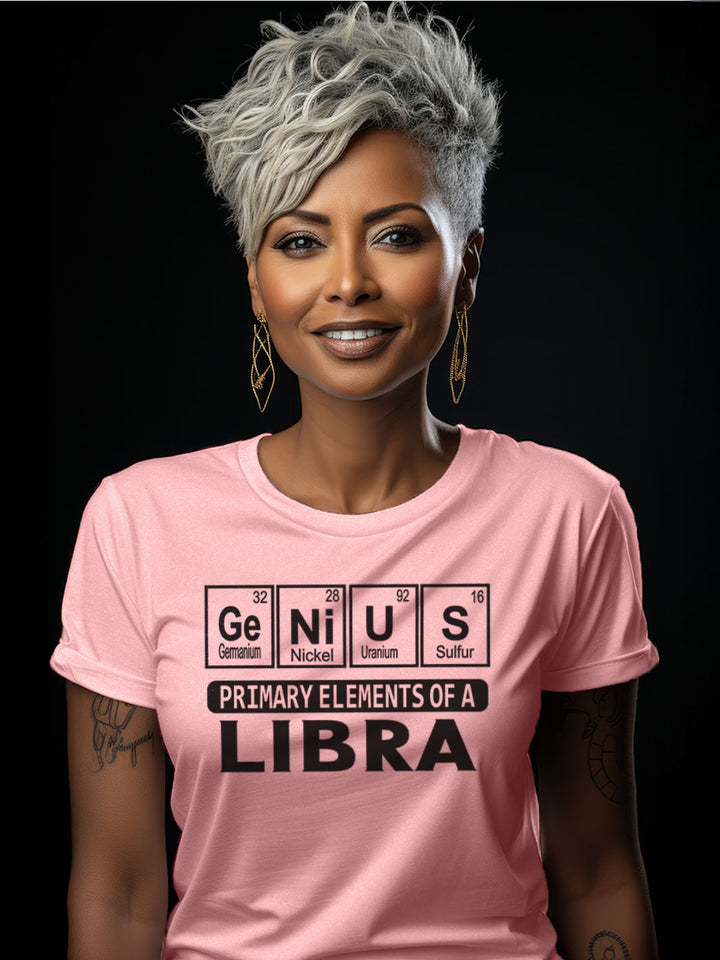PRIMARY ELEMENTS OF A LIBRA T-SHIRT