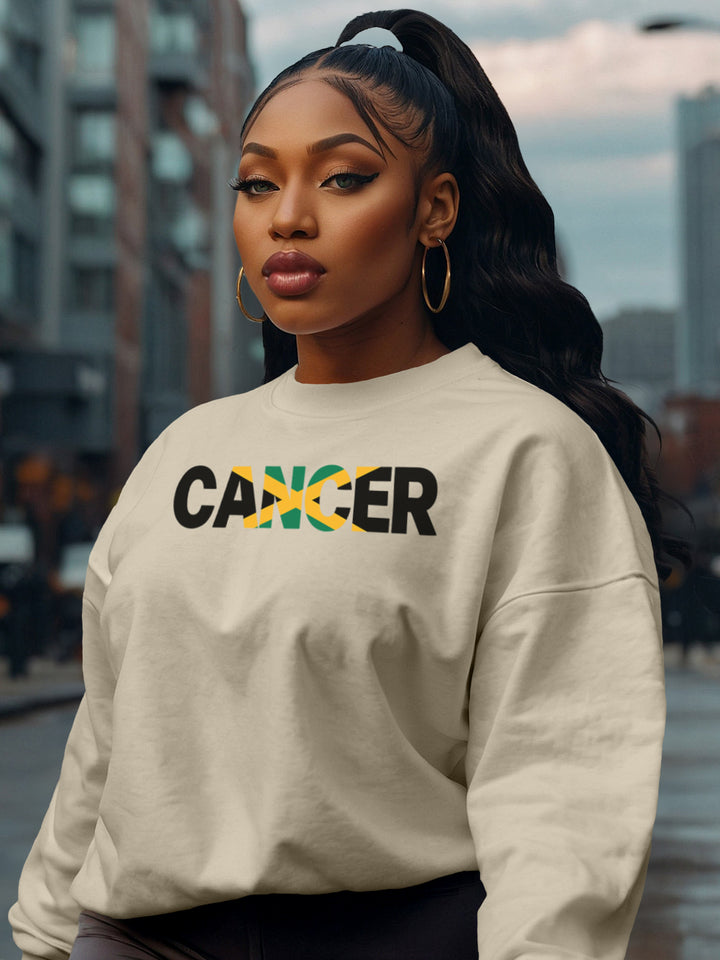 CANCER WITH JAMAICA FLAG SWEATSHIRT
