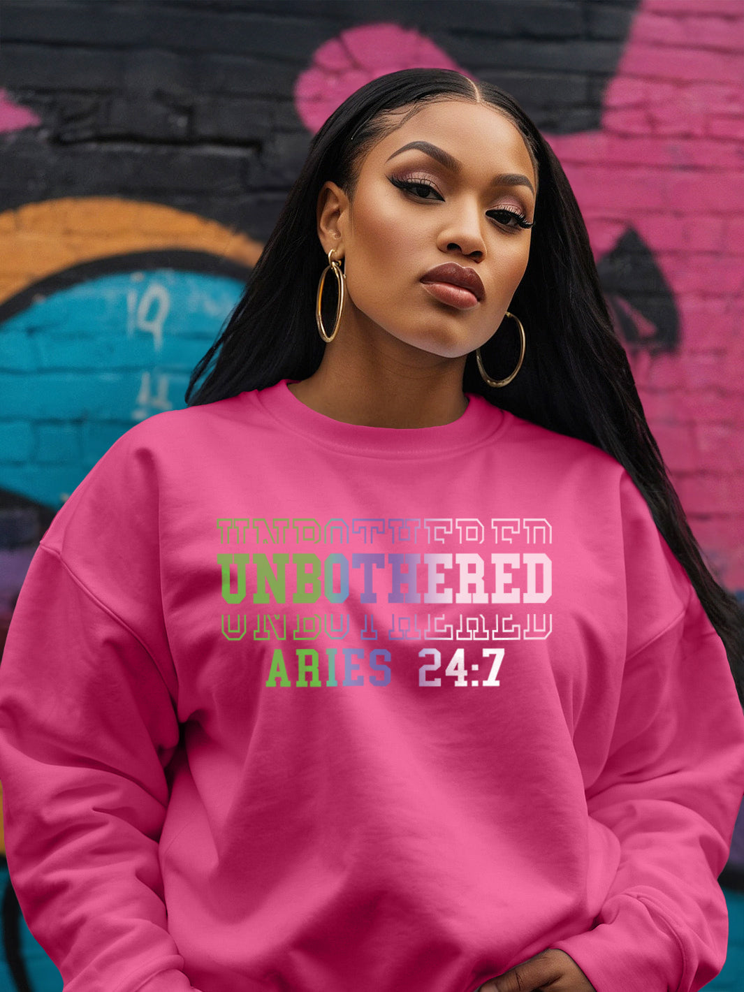 UNBOTHERED ARIES SWEATSHIRT | First In, Unfazed