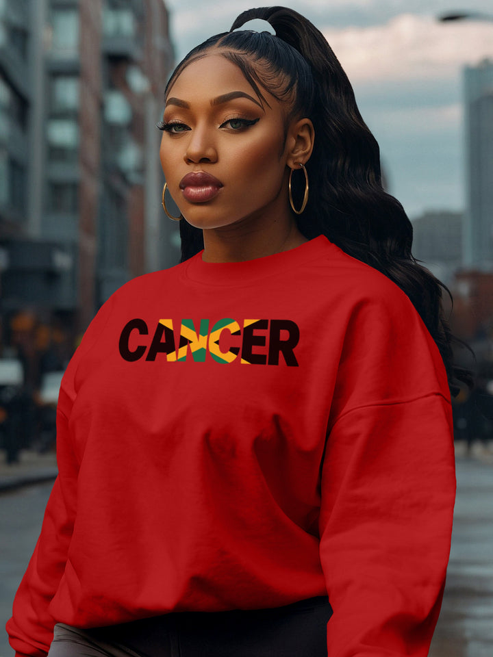 CANCER WITH JAMAICA FLAG SWEATSHIRT