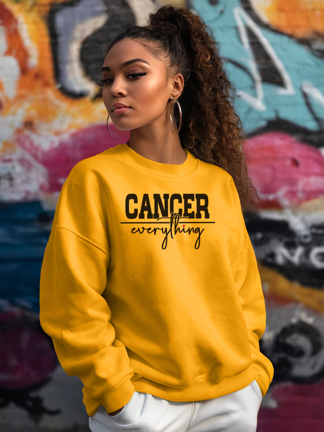 CANCER OVER EVERYTHING SWEATSHIRT