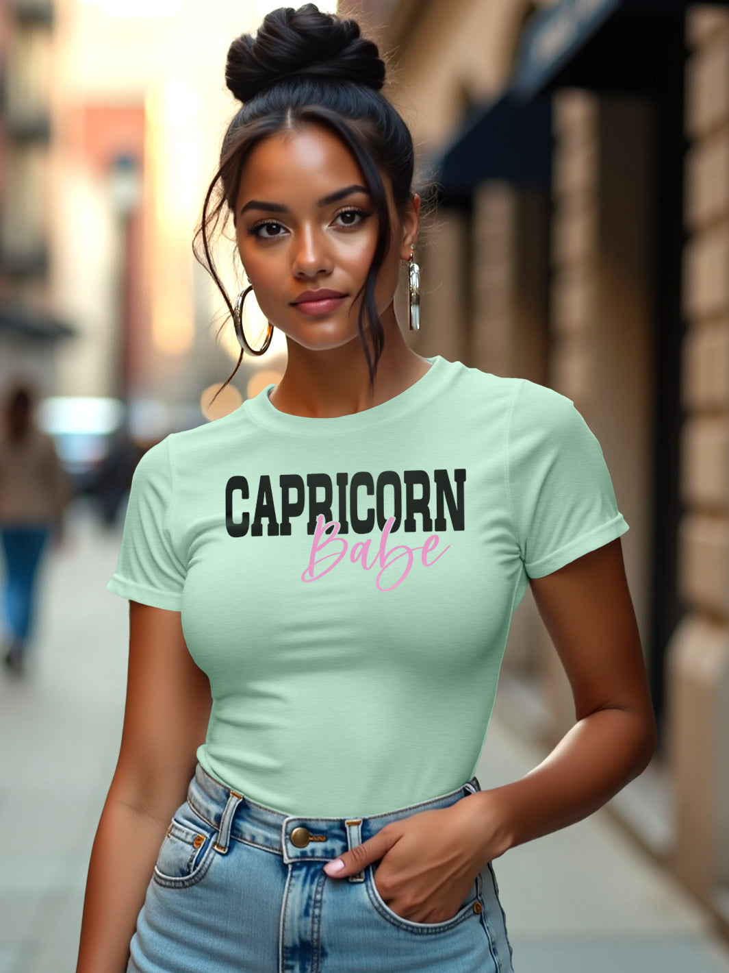 CAPRICORN BABE T-SHIRT | Focused, Fierce, Paid