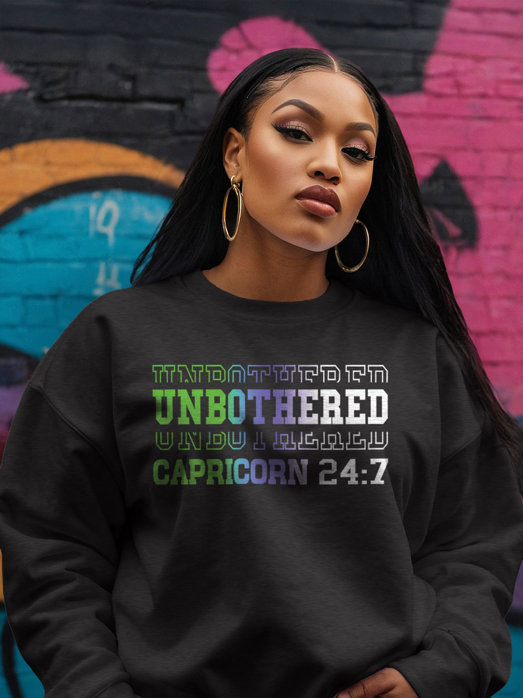 UNBOTHERED CAPRICORN SWEATSHIRT