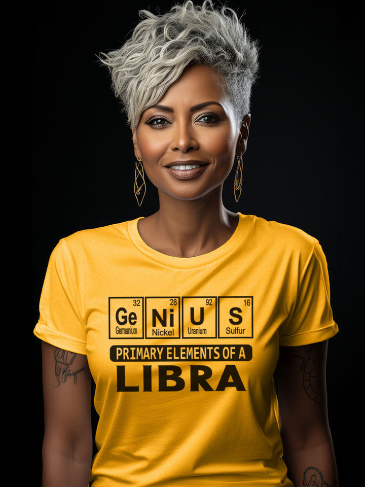 PRIMARY ELEMENTS OF A LIBRA T-SHIRT