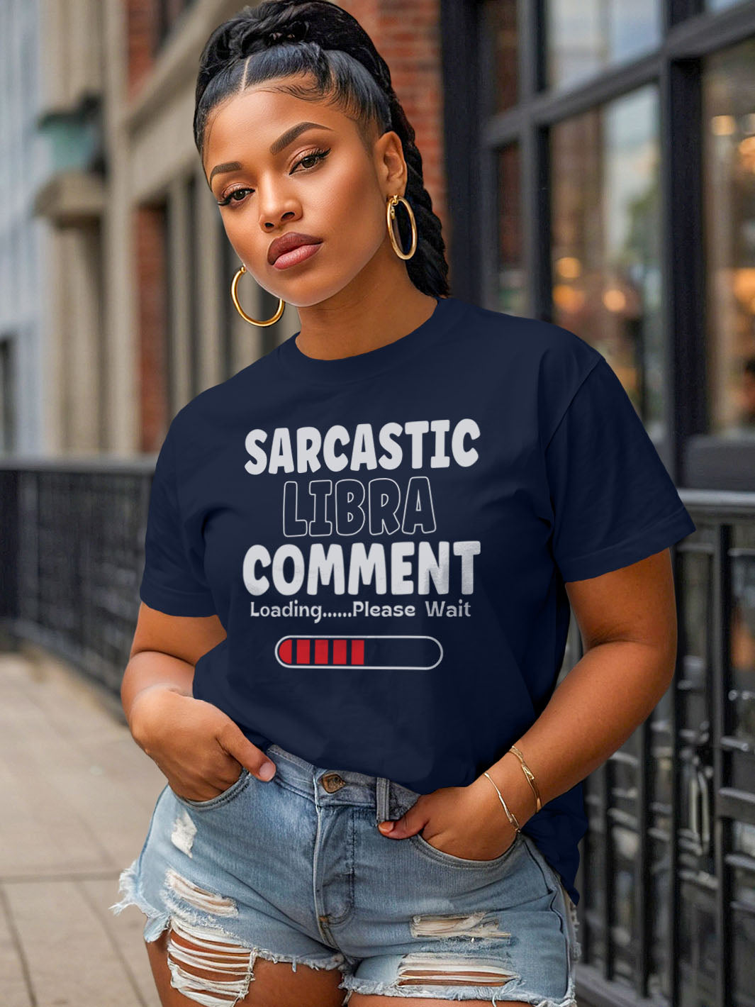 SARCASTIC LIBRA COMMENT T-SHIRT | PEACEFUL BUT PETTY