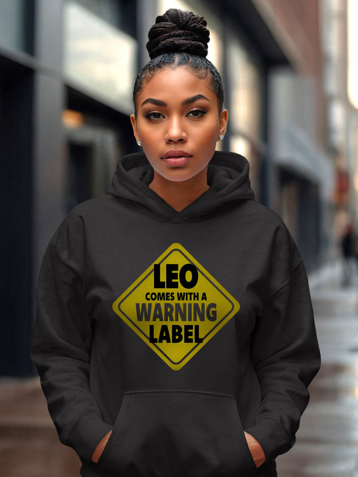 LEO WARNING LABEL HOODIE