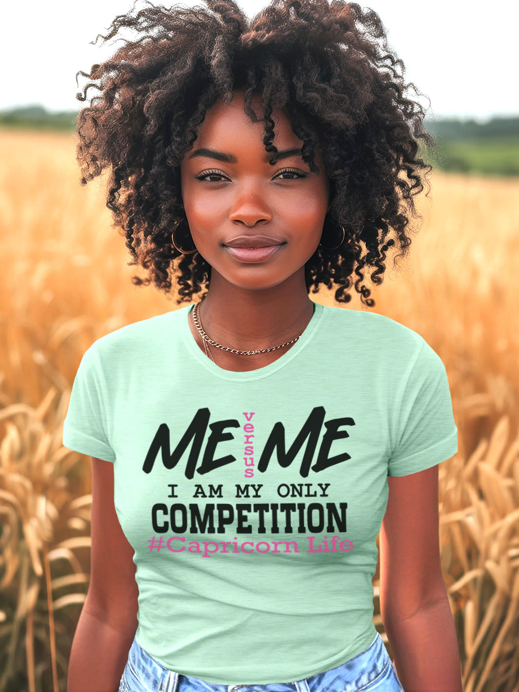 CAPRICORN ME VS ME T-SHIRT | BUILT TO BEAT MY BEST