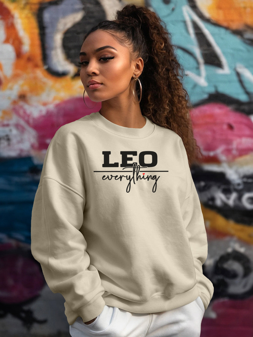 LEO OVER EVERYTHING SWEATSHIRT