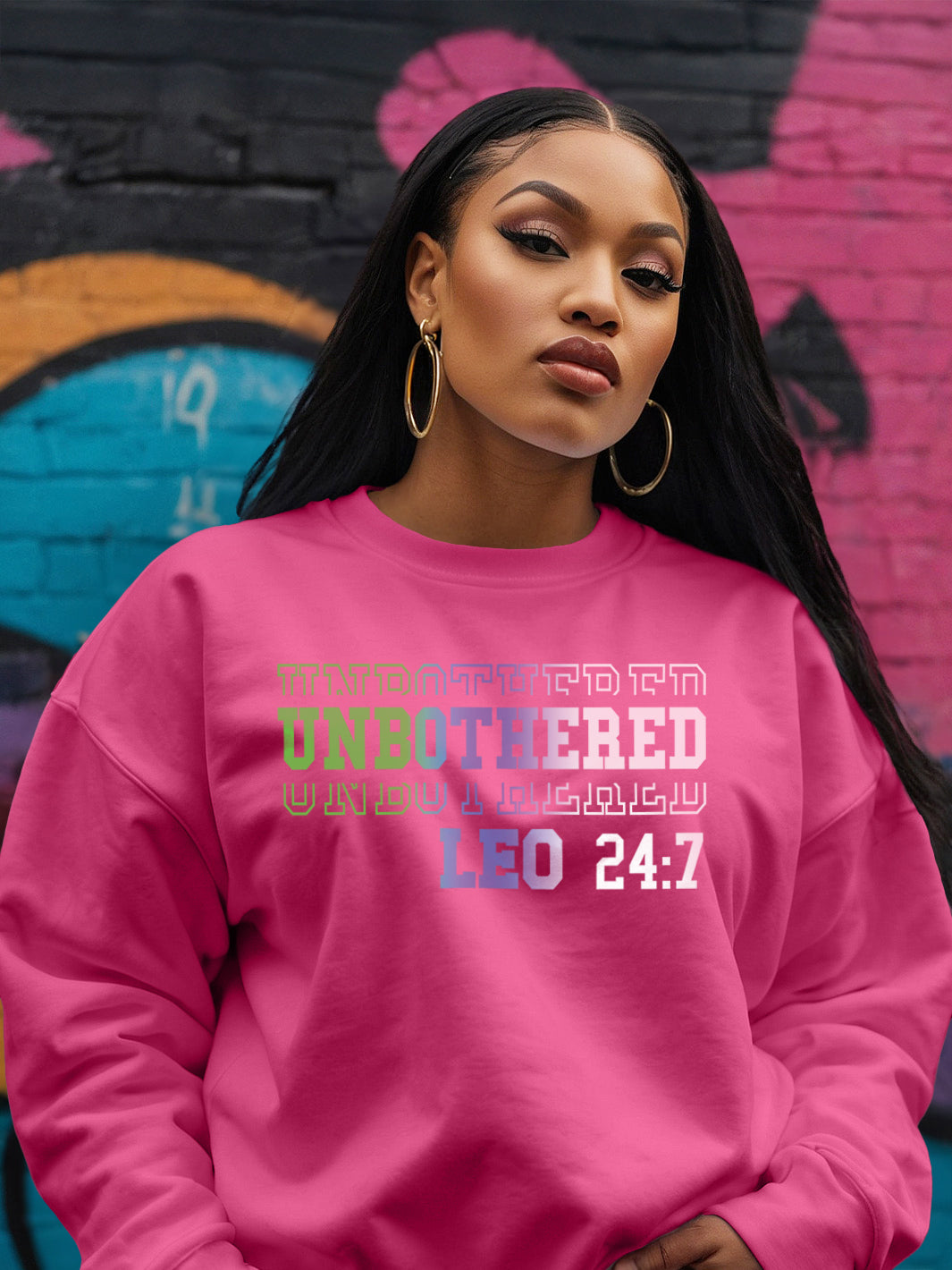 UNBOTHERED LEO SWEATSHIRT | Royal Silence Activated