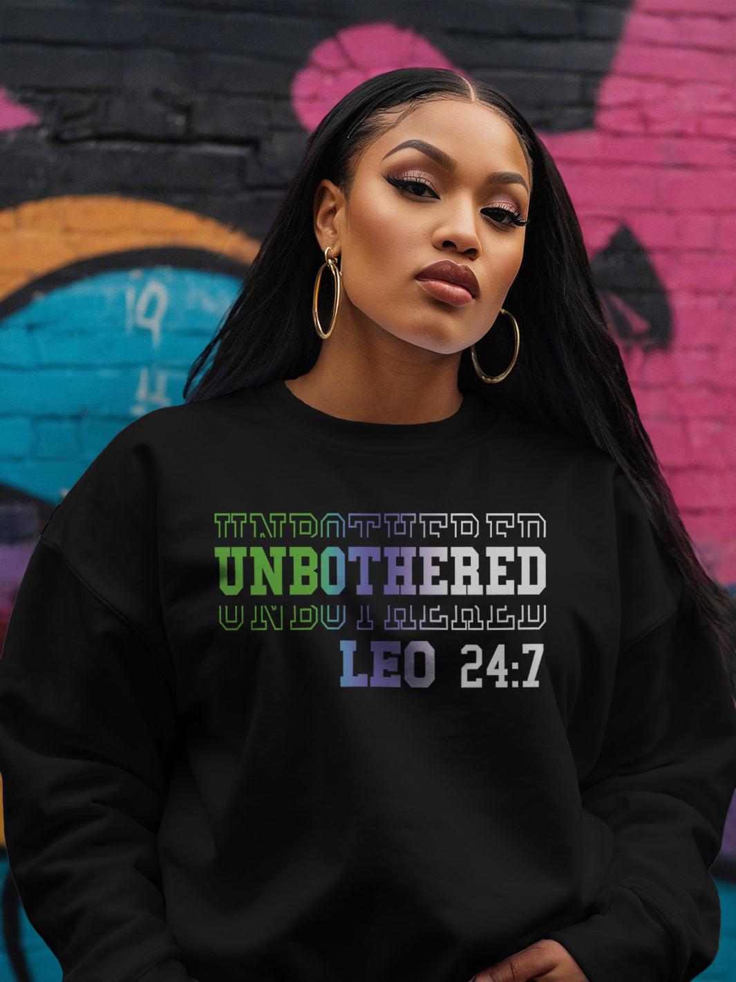 UNBOTHERED LEO SWEATSHIRT | Royal Silence Activated