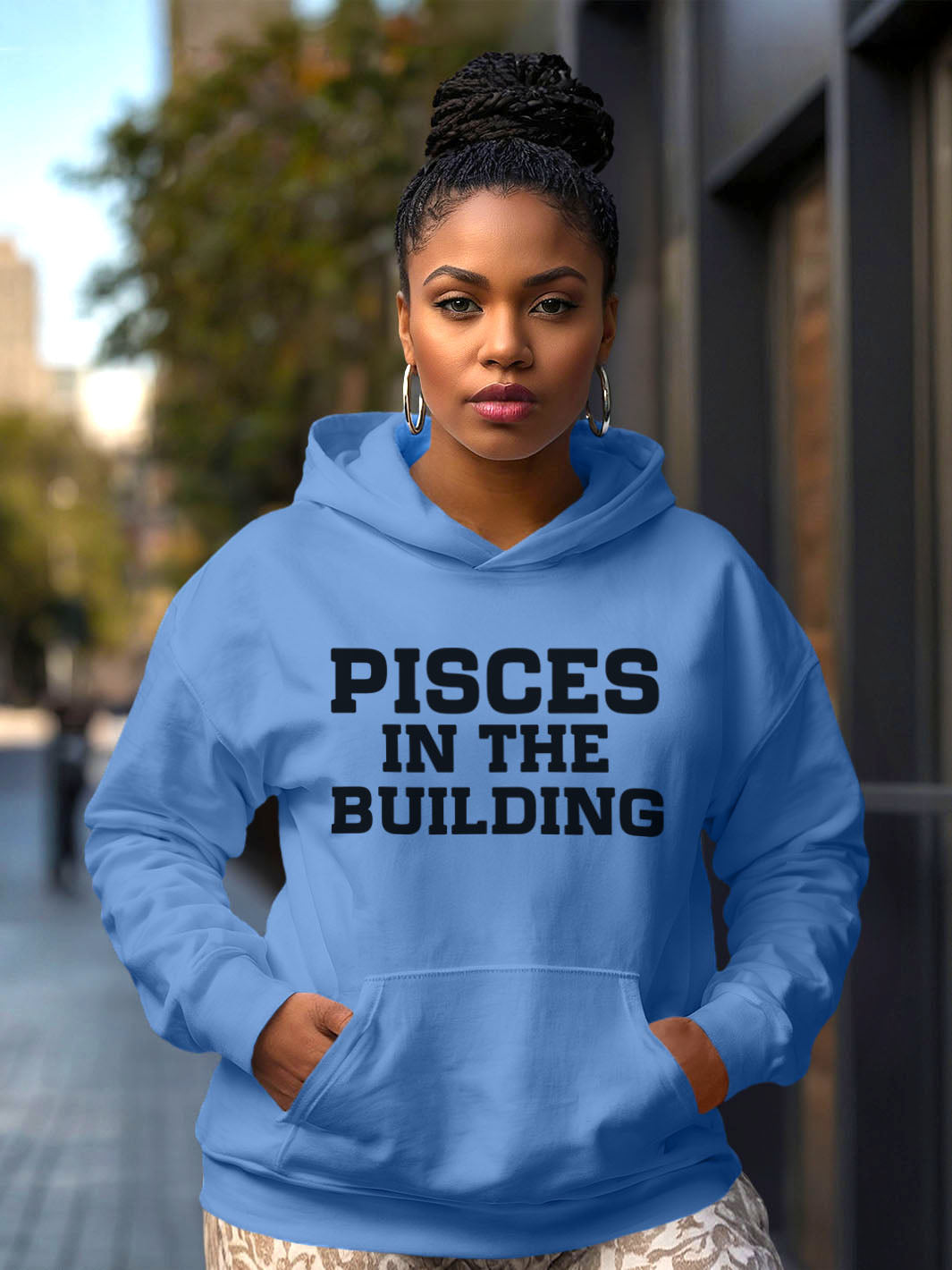 PISCES IN THE BUILDING HOODIE