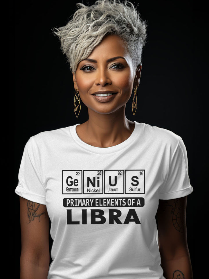 PRIMARY ELEMENTS OF A LIBRA T-SHIRT
