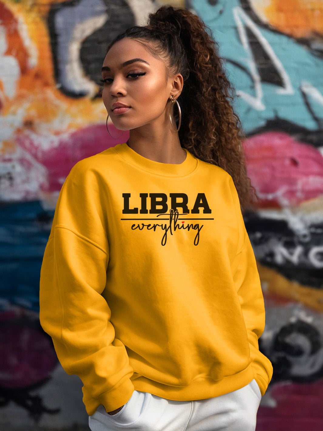 LIBRA OVER EVERYTHING SWEATSHIRT | Equal Parts Sweet and Spicy