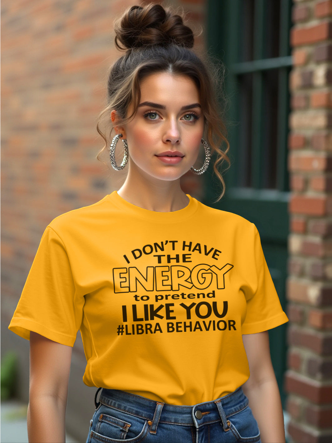 I DONT HAVE THE ENERGY LIBRA T-SHIRT