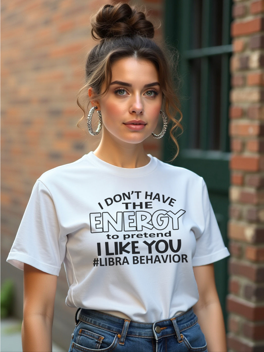 I DONT HAVE THE ENERGY LIBRA T-SHIRT