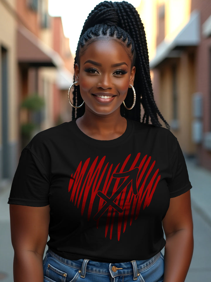 Sagittarius Heart Symbol T-Shirt | Sagittarius Free-Spirit Astrology Tee