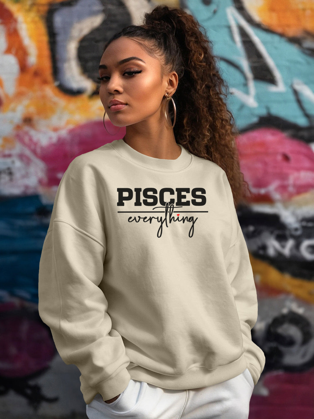 PISCES OVER EVERYTHING SWEATSHIRT | Zoned Out but Tuned In