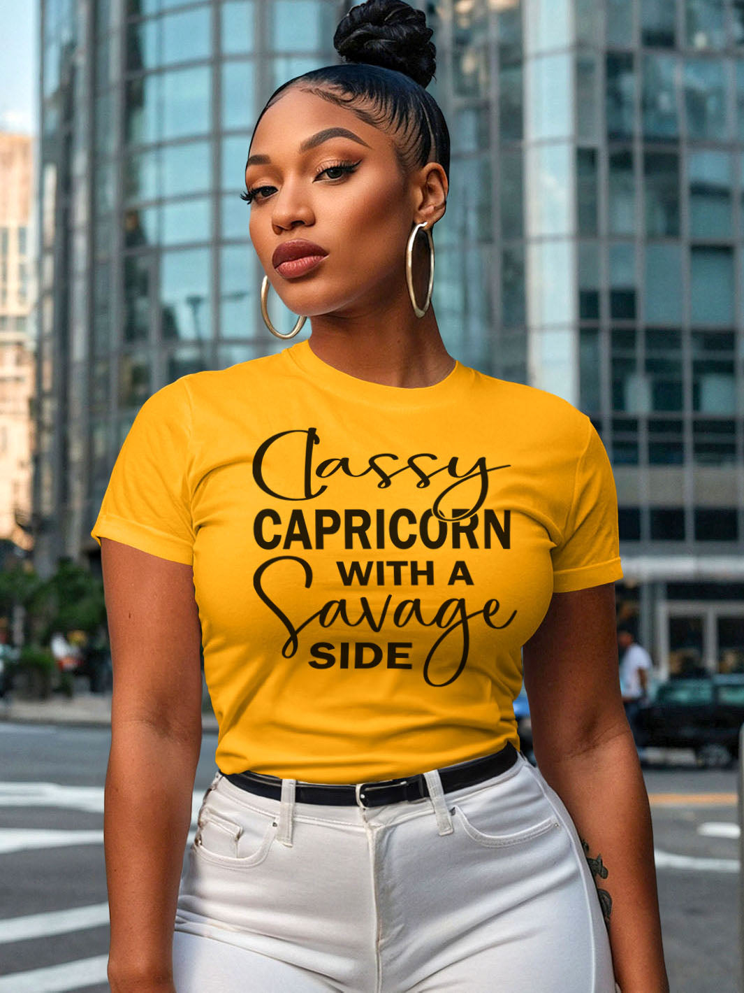 CLASSY CAPRICORN WITH A SAVAGE SIDE T-SHIRT