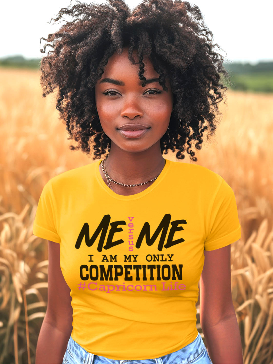 CAPRICORN ME VS ME T-SHIRT | BUILT TO BEAT MY BEST