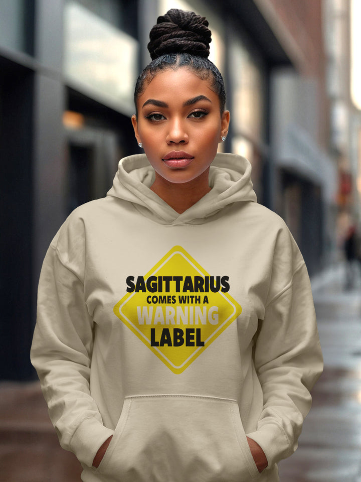 SAGITTARIUS WARNING LABEL HOODIE