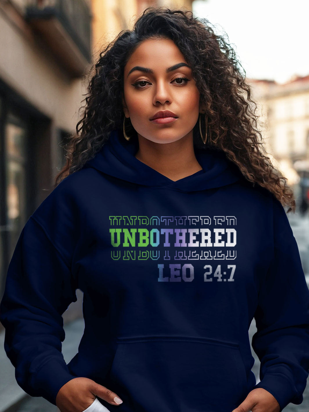 UNBOTHERED LEO HOODIE | Always Booked, Never Bothered