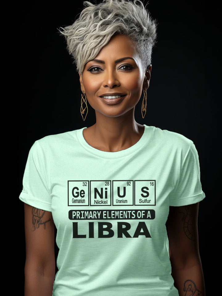 PRIMARY ELEMENTS OF A LIBRA T-SHIRT