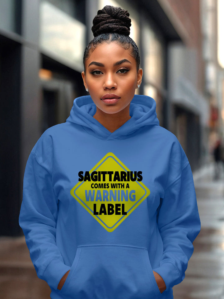 SAGITTARIUS WARNING LABEL HOODIE