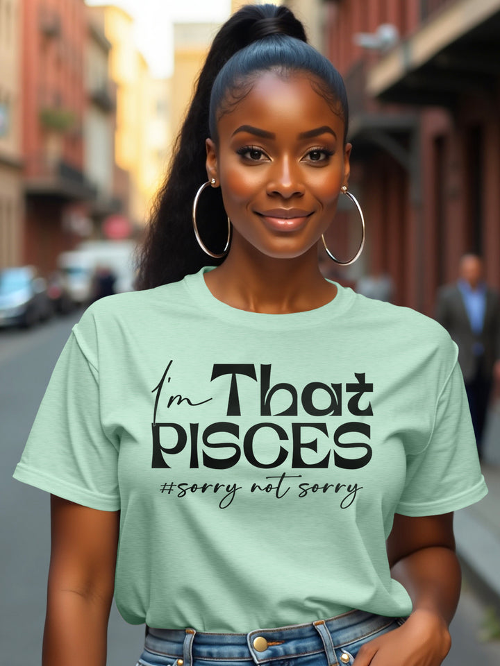 I'M THAT PISCES T-SHIRT | Head in the Clouds, Heart in Control