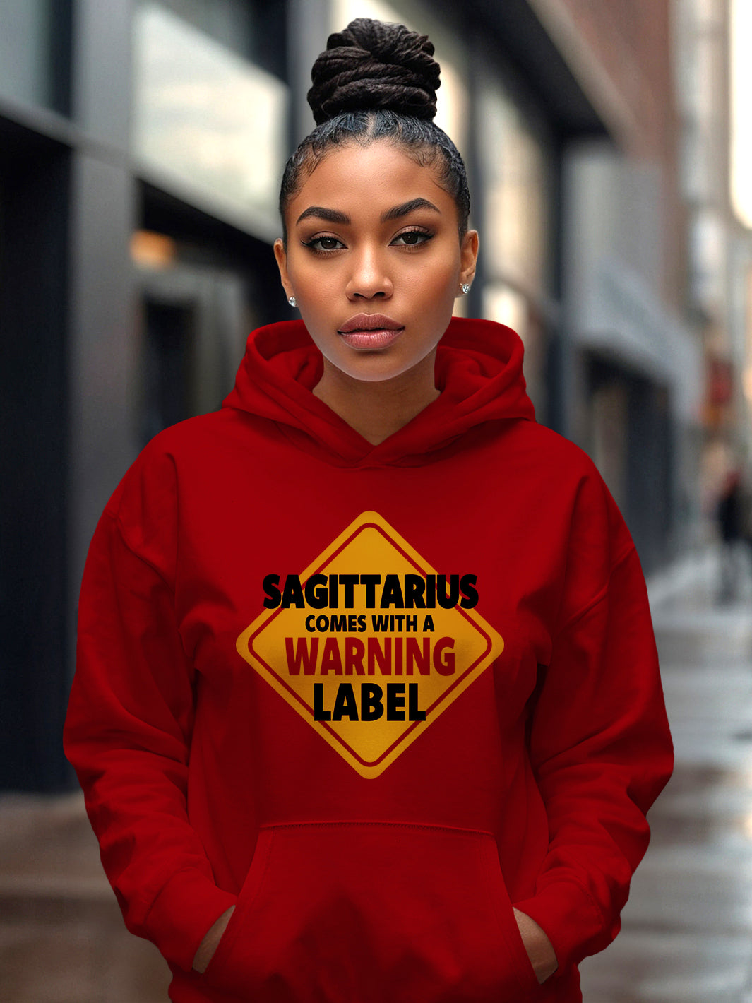 SAGITTARIUS WARNING LABEL HOODIE