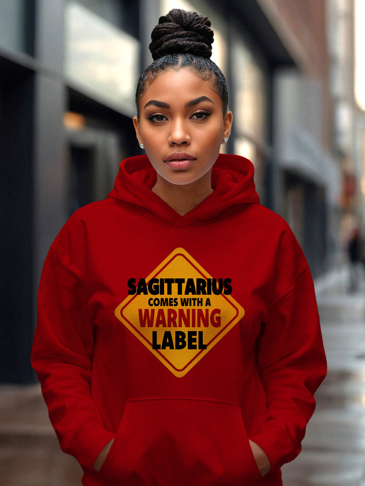 SAGITTARIUS WARNING LABEL HOODIE