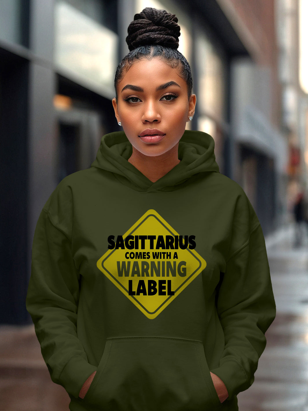 SAGITTARIUS WARNING LABEL HOODIE