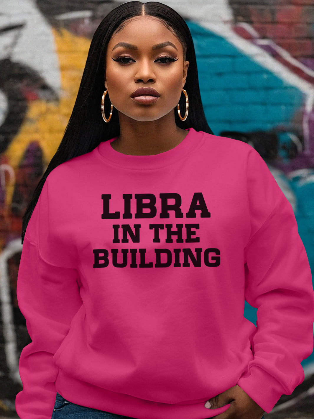 LIBRA IN THE BUILDING SWEATSHIRT