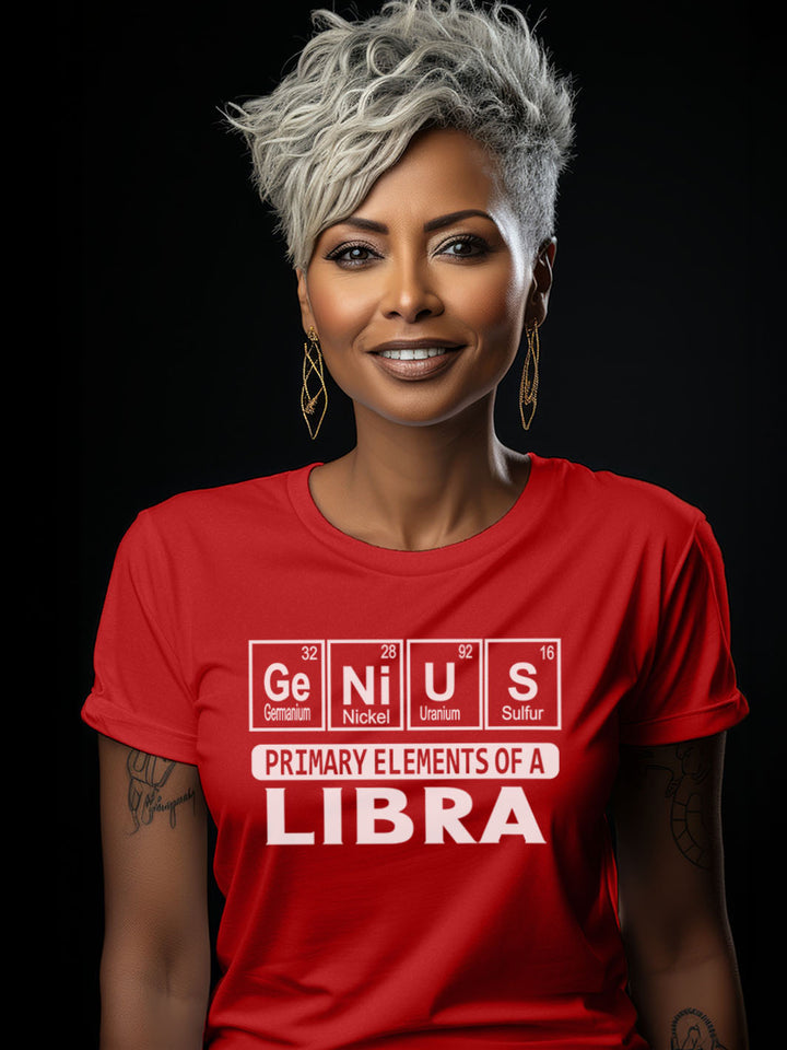 PRIMARY ELEMENTS OF A LIBRA T-SHIRT