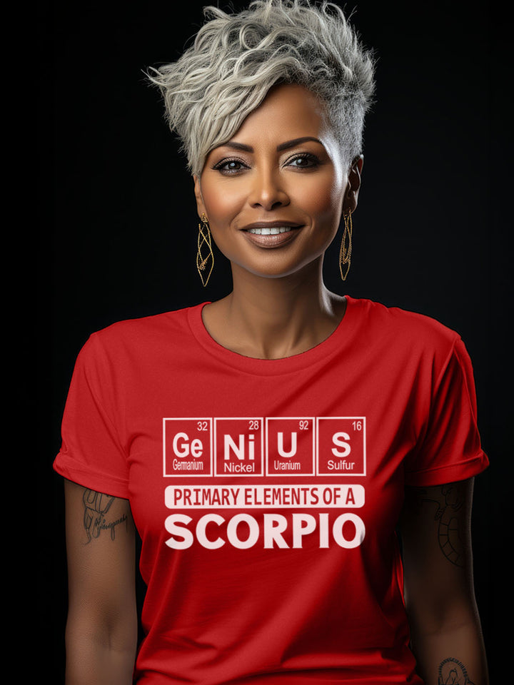 PRIMARY ELEMENTS OF A SCORPIO T-SHIRT