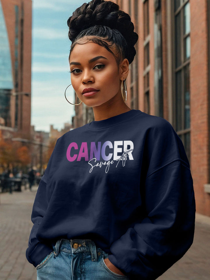 CANCER SAVAGE AF SWEATSHIRT