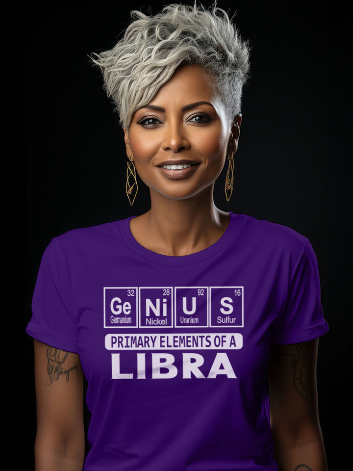 PRIMARY ELEMENTS OF A LIBRA T-SHIRT