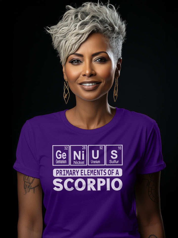 PRIMARY ELEMENTS OF A SCORPIO T-SHIRT