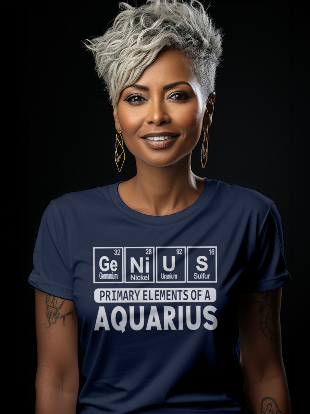 PRIMARY ELEMENTS OF A AQUARIUS ELEMENTS T-SHIRT