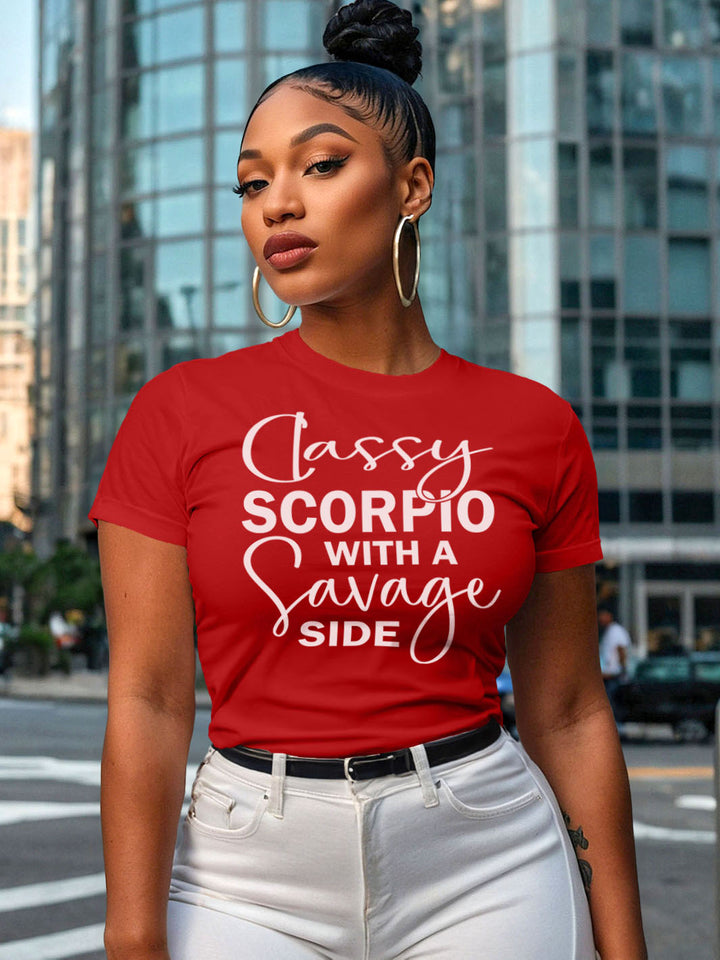 Classy Scorpio with a Savage Side | Midnight Sting Zodiac T‑Shirt