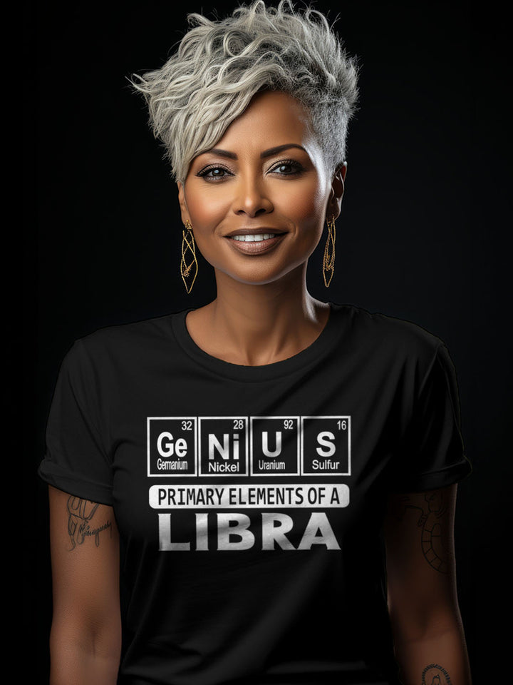 PRIMARY ELEMENTS OF A LIBRA T-SHIRT