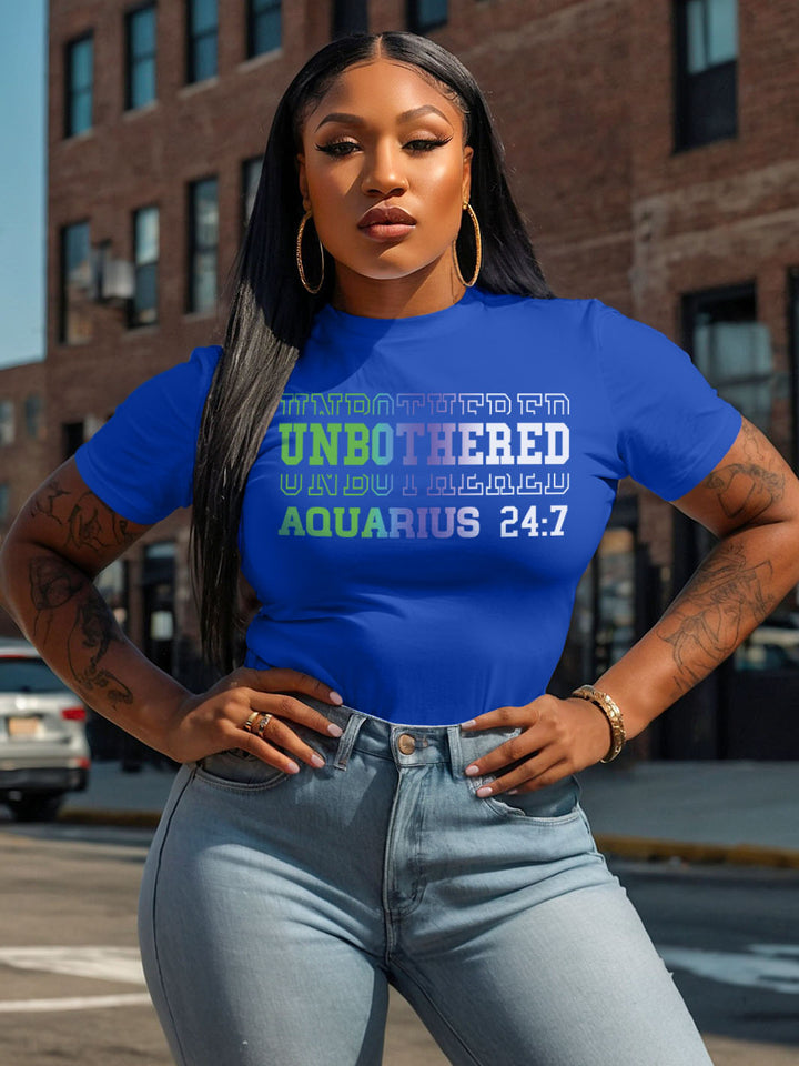 UNBOTHERED AQUARIUS T-SHIRT | The Theory is I'm Chilling