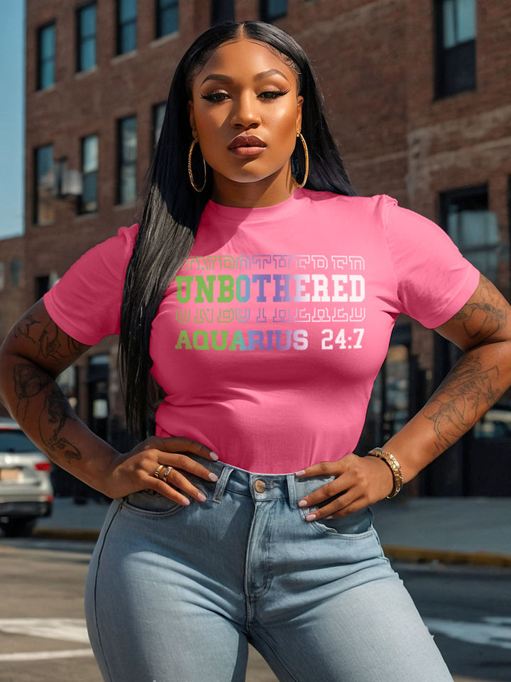 UNBOTHERED AQUARIUS T-SHIRT | The Theory is I'm Chilling